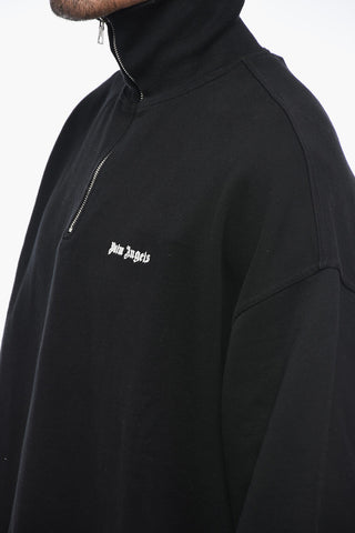 High Neck Brushed Cotton Sweatshirt