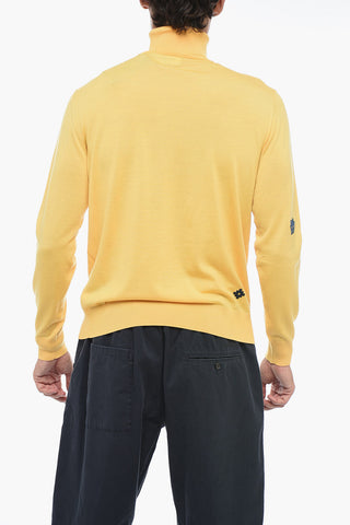 Maglia a Collo Alto con Patchworks