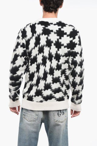 Pullover in Jaquard con Fantasia Geometrica