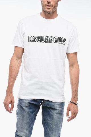 Crewneck T-Shirt with Logo Print