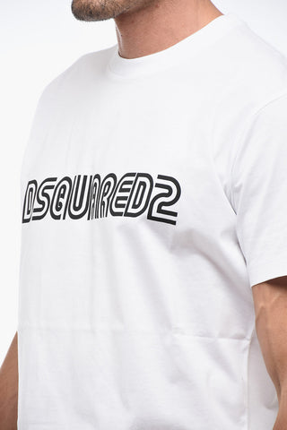 Crewneck T-Shirt with Logo Print