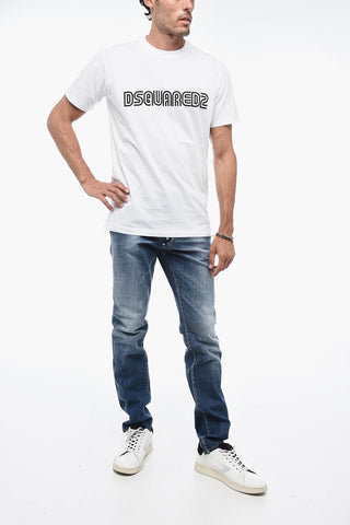 Crewneck T-Shirt with Logo Print