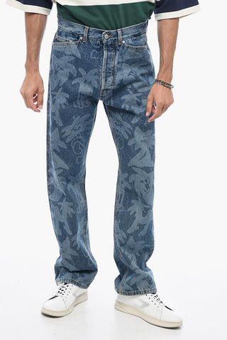 Allover Print PALMITY Jeans 23 cm