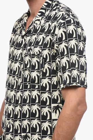 Monogram Bowling Shirt with Breast-pocket