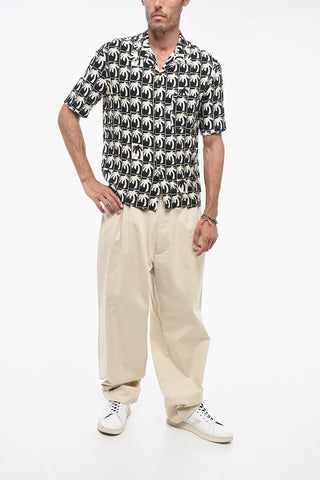 Monogram Bowling Shirt with Breast-pocket