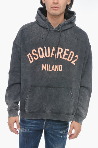 Hercalina Fit Sweatshirt with Distressed Effect