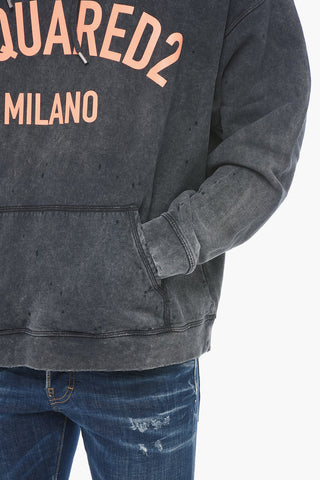Hercalina Fit Sweatshirt with Distressed Effect