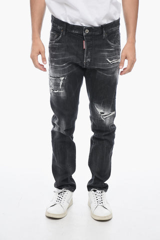 Jeans Skater Effetto Distressed 