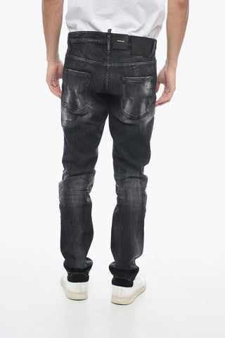 Jeans Skater Effetto Distressed 