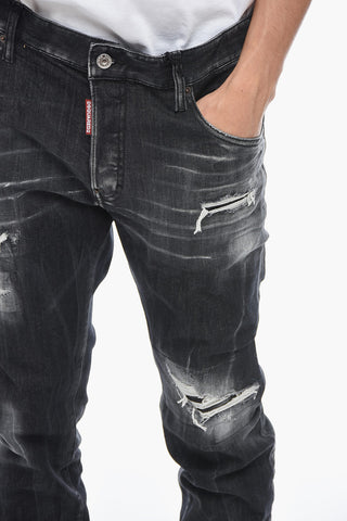 Jeans Skater Effetto Distressed 