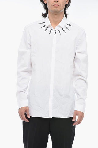 Popeline FAIRISLE THINDERBOLT Shirt with Hidden Buttoning
