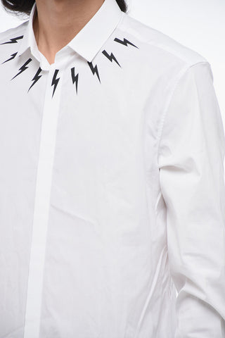 Popeline FAIRISLE THINDERBOLT Shirt with Hidden Buttoning