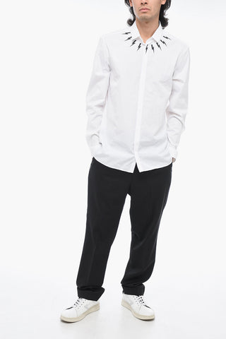 Popeline FAIRISLE THINDERBOLT Shirt with Hidden Buttoning