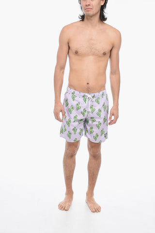 Costume Boxer con Stampa Cactus
