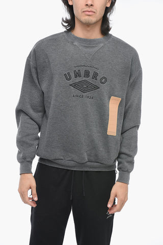 Embroidered Logo Hooded Sweatshirt with Drawstring