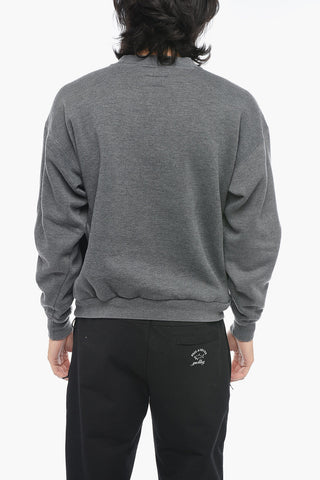 Embroidered Logo Hooded Sweatshirt with Drawstring