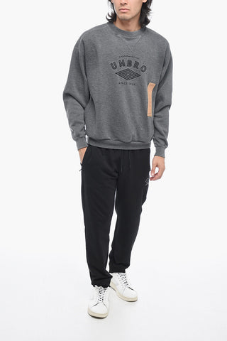 Embroidered Logo Hooded Sweatshirt with Drawstring
