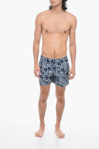 Paisley Printed Boxer Swimshort