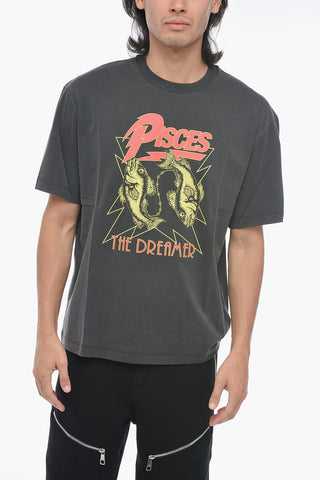 Printed Crewneck T-Shirt PISCES THE DREAMER