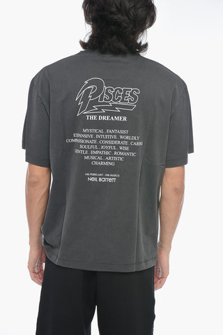 Printed Crewneck T-Shirt PISCES THE DREAMER