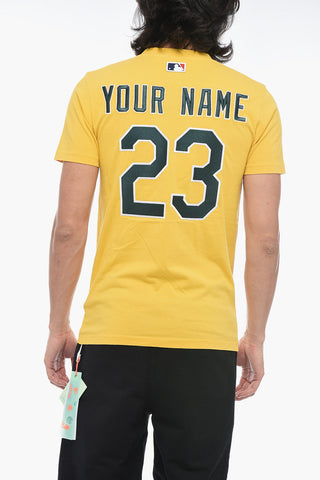 AXEL ARIGATO Printed T-shirt with Embroidered Lettering