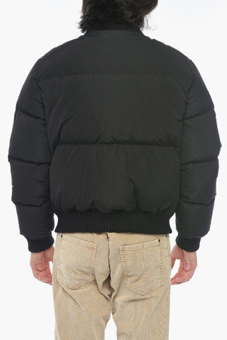 Puff Bomber Jacket with Logo Patch
