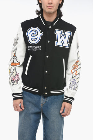 Varsity Bomber CHICAGO BULLS with patchwork