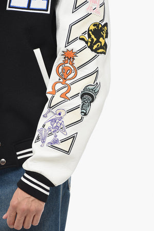 Varsity Bomber CHICAGO BULLS with patchwork