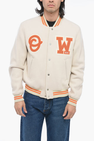 SEASONAL Bomber Varsity in Lana con Patch