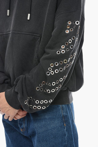 Oversized Hoodie Mit Ösen-Detail