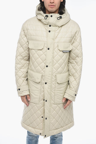 Quilted Multipocket Parka with Hood