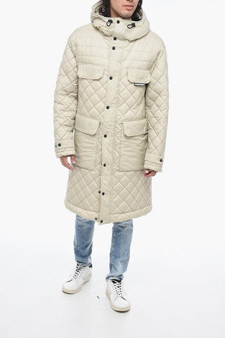 Quilted Multipocket Parka with Hood