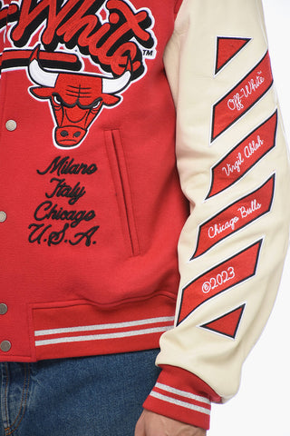 CHICAGO BULLS Varsity Bomber with Patchwork
