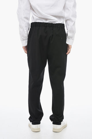 Wool Trousers TORRECHIANCA with Rear Drawstring