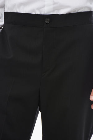 Wool Trousers TORRECHIANCA with Rear Drawstring