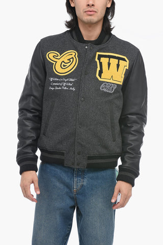CAT Varsity Bomber with Patchwork