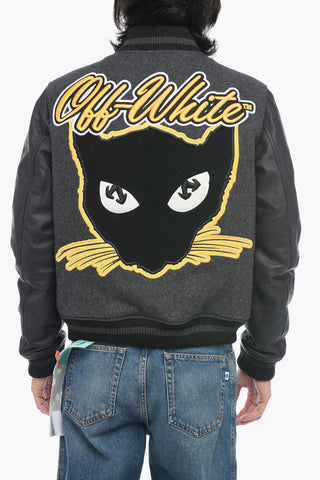 CAT Varsity Bomber with Patchwork