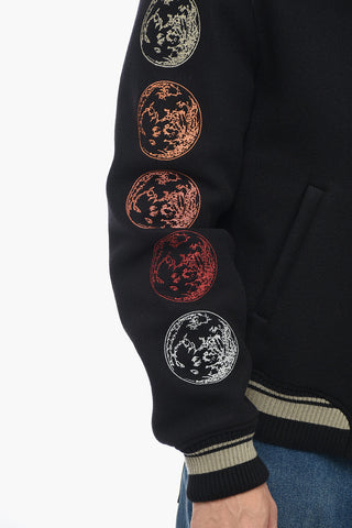 MOON Varsity Bomber with Patchwork