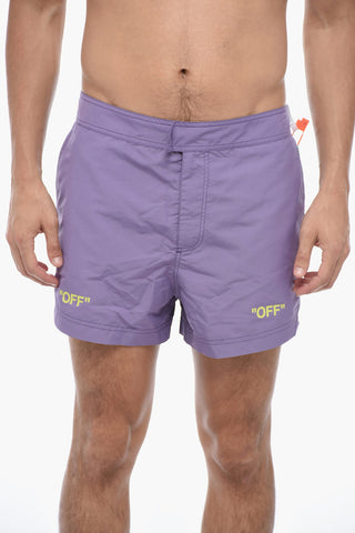 Boxer Swimshort with Logo Print