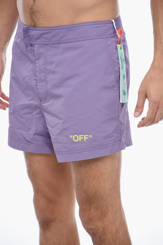 Boxer Swimshort with Logo Print