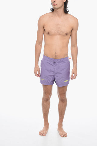 Boxer Swimshort with Logo Print