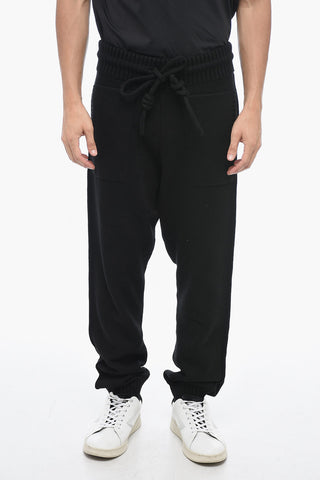 Knitted DIAG Joggers with Embossed Logo