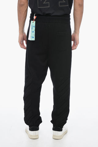 Knitted DIAG Joggers with Embossed Logo