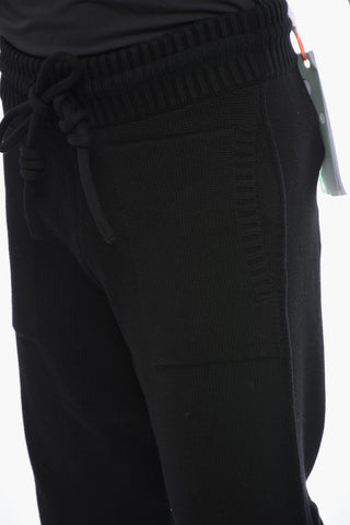 Knitted DIAG Joggers with Embossed Logo