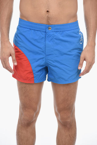 Costume da Bagno Boxer Color Block a 3 Tasche