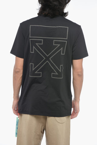 ATHLEISURE T-Shirt ARROW OUTLINE SPORT con Logo Openwork