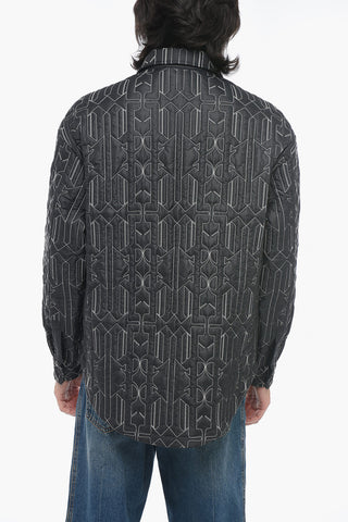 Outerwear Trapuntato ALL MONOGRAM con Bottoni a Pressione