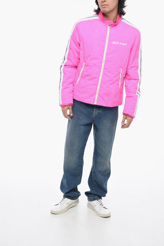 Padded Track Jacket with Contrasting Bands