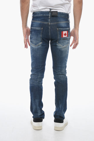 Jeans Cool Guy Lavaggio Scuro con Patch 19cm