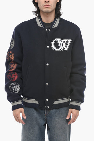 Bomber Varsity MOON con Patchwork